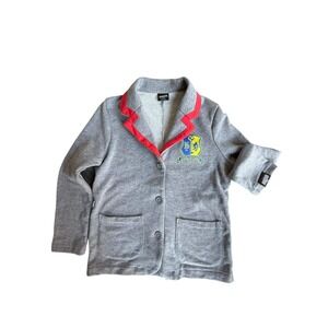 Beetle Juice Blazer Jacket Northanger Prep School Style Gray‎ LG (10/12)